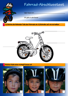 Vorschaubild der Publikation Fahrradschule – Abschlusstest