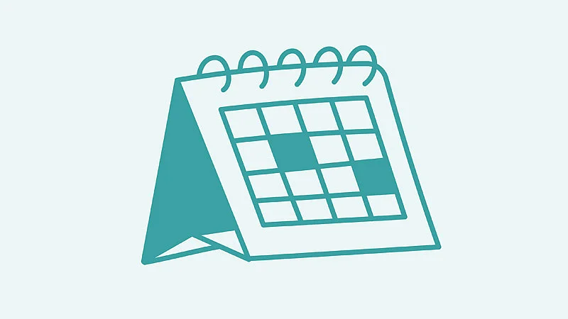 Illustration eines Kalenders