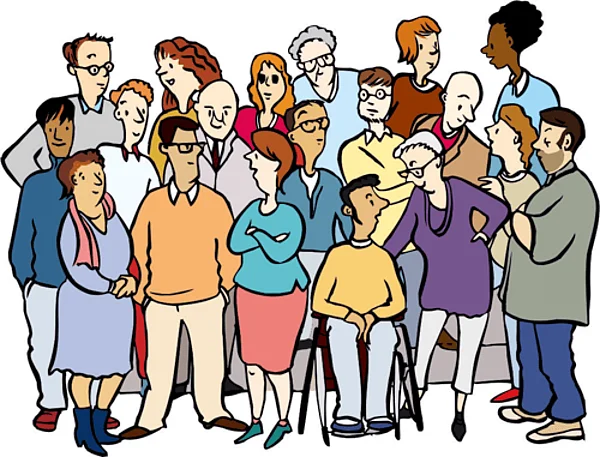 Viele unterschiedliche Menschen