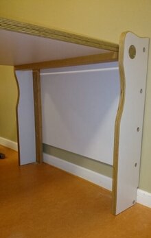 Wandkonstruktion Klapptisch