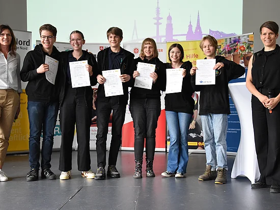 Siegerteam des Gymnasiums Altona